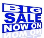 Big Sale Represents At The Moment And Closeout Stock Photo