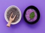 Homemade Skin Care Lavender Bath Salt Beauty Treatment, Peppermi Stock Photo