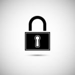 Lock Icon Stock Photo