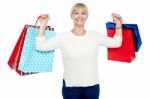 I Am Done With My Christmas Shopping! Stock Photo