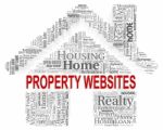 Property Websites Shows Homes Houses And Habitation Stock Photo