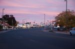 Main Street In Page Arizona Free From Traffic Stock Photo