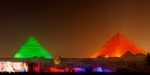 Pyramids Of Giza In Cairo Stock Photo