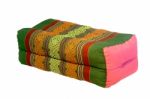 Thai Style Colorlul Cotton Pillow Stock Photo