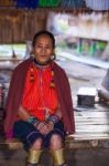 Karen Tribal Woman From Padaung Long Neck Hill Tribe Village Stock Photo