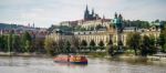 View From The Cechuv Bridge In Prague Stock Photo