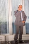 Businessman On Phone Stock Photo