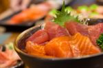 Sushi Set On The Table Stock Photo