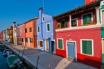 Italy Venice Burano Island Stock Photo