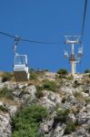 Benalmadena, Andalucia/spain - July 7 : Cable Car To Mount Calam Stock Photo