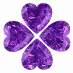 Amethyst On White Background Stock Photo