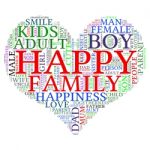 Family Info-text Graphics And Arrangement Concept (word Cloud) Stock Photo