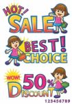 Shopping Girl Sale Discount Stock Photo