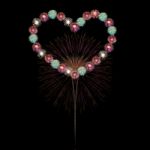 Heart Firework Stock Photo