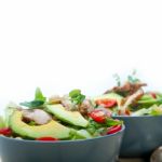 Chicken Avocado Salad Stock Photo