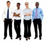 Business People With Arms Crossed Stock Photo