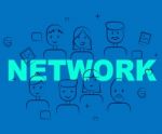 People Network Indicates Social Media And Togetherness Stock Photo