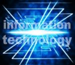 Information Technology Represents Answer High-tech And Knowledge Stock Photo