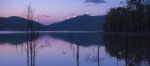 Hinze Dam At Dusk Stock Photo