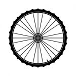 Bicycle Wheel  Illustration Stock Photo