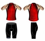 Graphic Cycling Vest Sports T-shirt Stock Photo