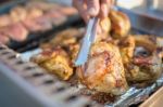 Grilled Chicken Stock Photo