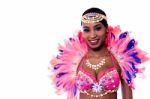 Closeup Of Woman Samba Dancer Stock Photo