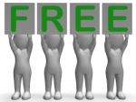 Free Banners Shows Freebie Goods And Promos Stock Photo