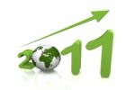 Growth Of Year 2011 Stock Photo