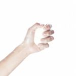 Woman Washes Her Hands. Pictured Female Hands In Soapsuds. Isola Stock Photo