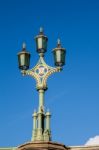 Old Fashioned Lamp In London Stock Photo