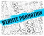 Website Promotion Represents Save Promotional And Savings Stock Photo