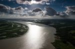 The Helicopter Shot From Dhaka, Bangladesh Stock Photo