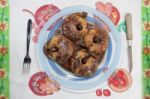 Oven Baked Apples Stock Photo