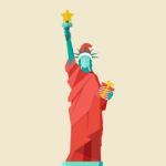 Santa Statue Of Liberty Stock Photo