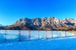 Ulsan Bawi Rock In Seoraksan Mountains In Winter, South Korea Stock Photo