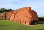 Brick Train Stock Photo