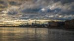 View Of The Old Town Of Riga From The River Side Stock Photo