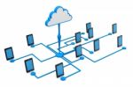 Cloud Computing Device Stock Photo