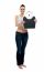 Woman Holding Weighing Scales