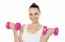 Lady Holding Dumbbells