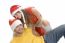 Young Couple Wearing Santa Hat