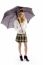 Young Woman Holding Umbrella