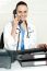 Lady Doctor Talking Over Phone