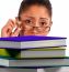 Girl Holding Spectacles With Books