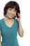 Smiling Female Talking Over Phone