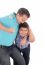 Boy Aggressively Held By Father