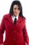 Businesswoman wearing overcoat