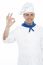 Male Chef Showing Ok Gesture