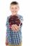 Young Boy Holding Chocolate Cookie